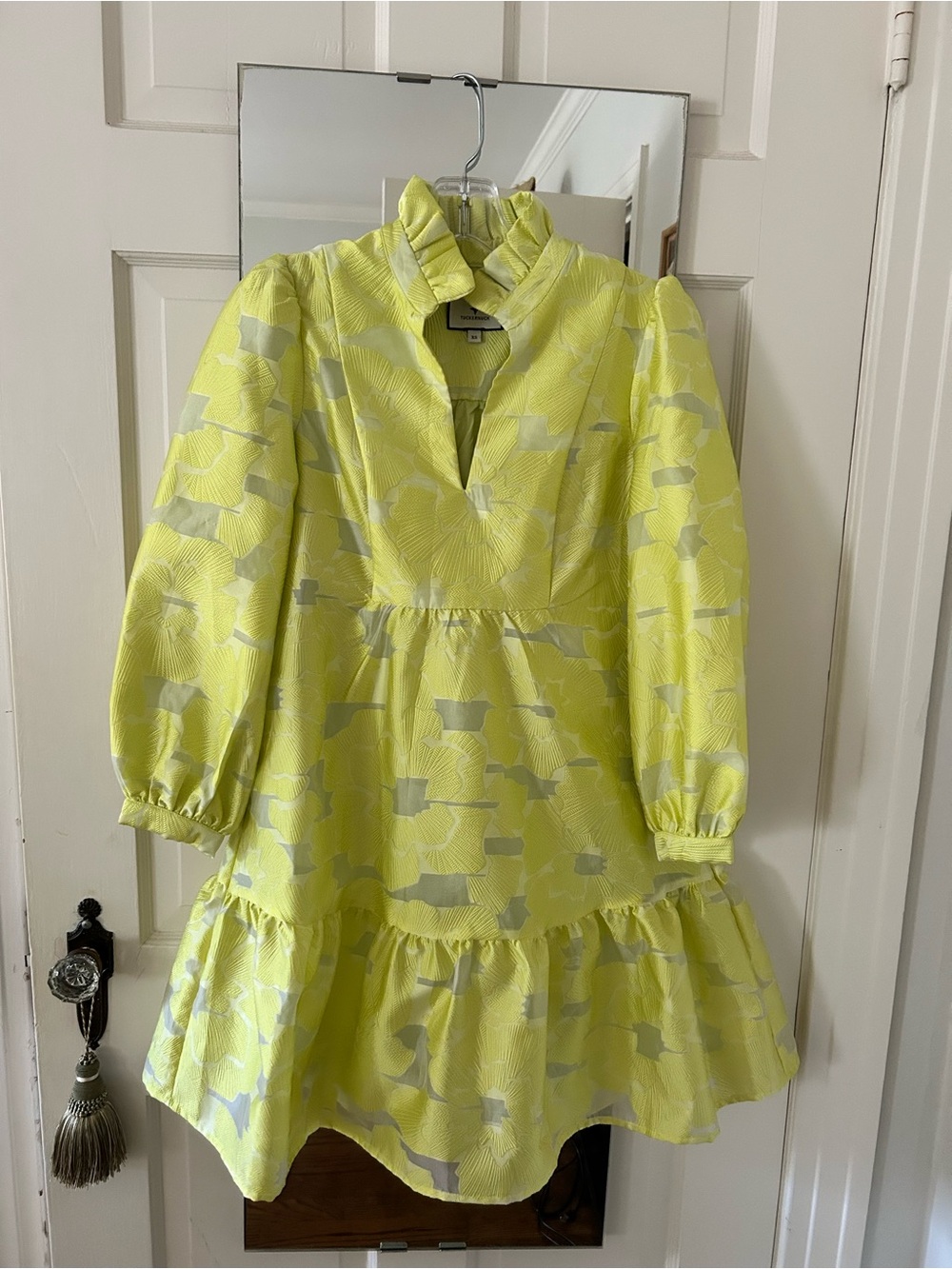Tuckernuck Yellow Floral Fit-and-Flare Dress
